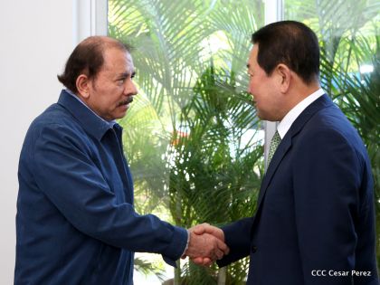 Presidente Daniel recibe al Vicepresidente del Parlamento de la República de Corea