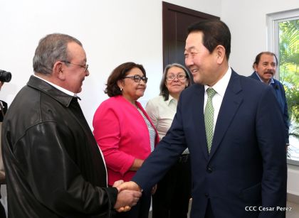 Presidente Daniel recibe al Vicepresidente del Parlamento de la República de Corea