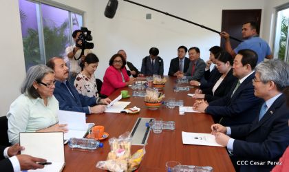 Presidente Daniel recibe al Vicepresidente del Parlamento de la República de Corea