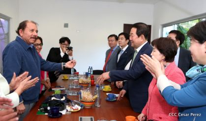 Presidente Daniel recibe al Vicepresidente del Parlamento de la República de Corea