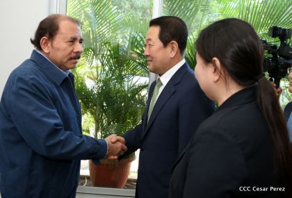 Presidente Daniel recibe al Vicepresidente del Parlamento de la República de Corea