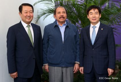 Presidente Daniel recibe al Vicepresidente del Parlamento de la República de Corea