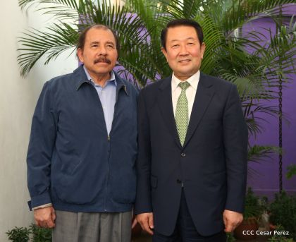 Presidente Daniel recibe al Vicepresidente del Parlamento de la República de Corea