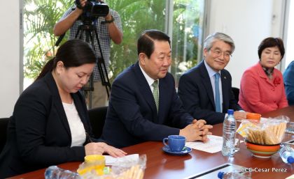 Presidente Daniel recibe al Vicepresidente del Parlamento de la República de Corea