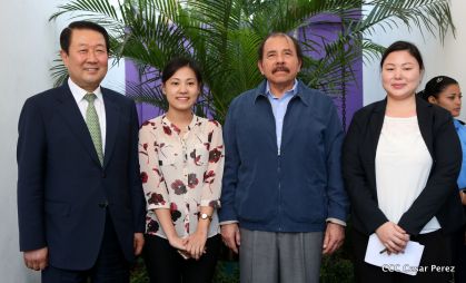 Presidente Daniel recibe al Vicepresidente del Parlamento de la República de Corea