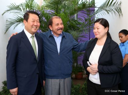 Presidente Daniel recibe al Vicepresidente del Parlamento de la República de Corea