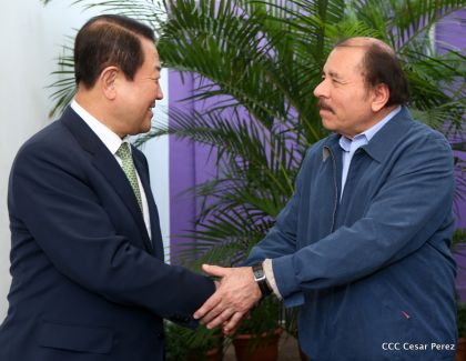 Presidente Daniel recibe al Vicepresidente del Parlamento de la República de Corea