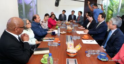 Presidente Daniel recibe al Vicepresidente del Parlamento de la República de Corea