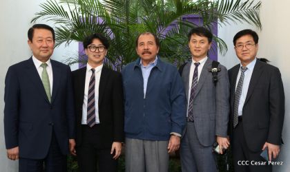 Presidente Daniel recibe al Vicepresidente del Parlamento de la República de Corea