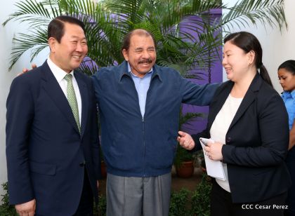 Presidente Daniel recibe al Vicepresidente del Parlamento de la República de Corea