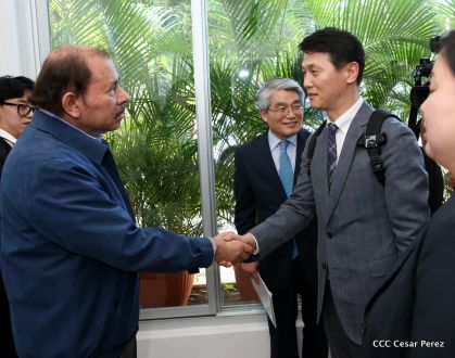 Presidente Daniel recibe al Vicepresidente del Parlamento de la República de Corea