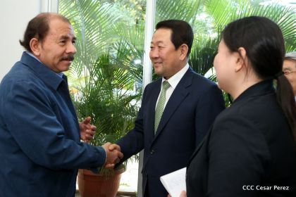 Presidente Daniel recibe al Vicepresidente del Parlamento de la República de Corea