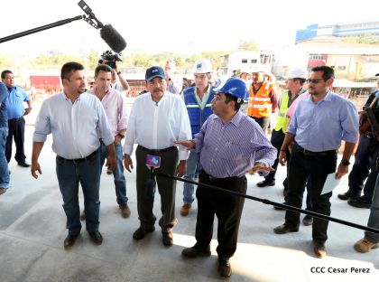 Presidente Daniel recorre obras del nuevo Estadio Nacional ”Denis Martínez" y el Polideportivo "Alexis Argüello"