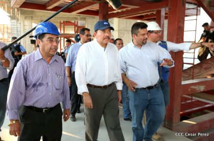 Presidente Daniel recorre obras del nuevo Estadio Nacional ”Denis Martínez" y el Polideportivo "Alexis Argüello"