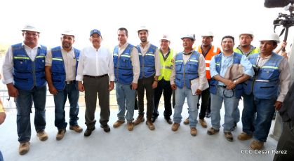 Presidente Daniel recorre obras del nuevo Estadio Nacional ”Denis Martínez" y el Polideportivo "Alexis Argüello"