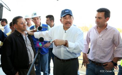 Presidente Daniel recorre obras del nuevo Estadio Nacional ”Denis Martínez" y el Polideportivo "Alexis Argüello"