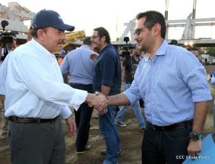 Presidente Daniel recorre obras del nuevo Estadio Nacional ”Denis Martínez" y el Polideportivo "Alexis Argüello"