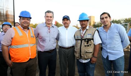 Presidente Daniel recorre obras del nuevo Estadio Nacional ”Denis Martínez" y el Polideportivo "Alexis Argüello"