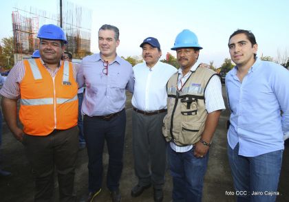 Presidente Daniel recorre obras del nuevo Estadio Nacional ”Denis Martínez" y el Polideportivo "Alexis Argüello"