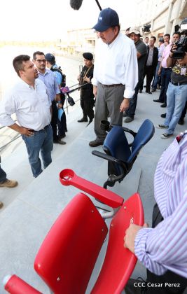 Presidente Daniel recorre obras del nuevo Estadio Nacional ”Denis Martínez" y el Polideportivo "Alexis Argüello"