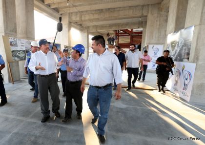 Presidente Daniel recorre obras del nuevo Estadio Nacional ”Denis Martínez" y el Polideportivo "Alexis Argüello"