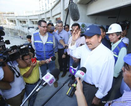 Presidente Daniel recorre obras del nuevo Estadio Nacional ”Denis Martínez" y el Polideportivo "Alexis Argüello"
