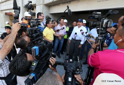 Presidente Daniel recorre obras del nuevo Estadio Nacional ”Denis Martínez" y el Polideportivo "Alexis Argüello"
