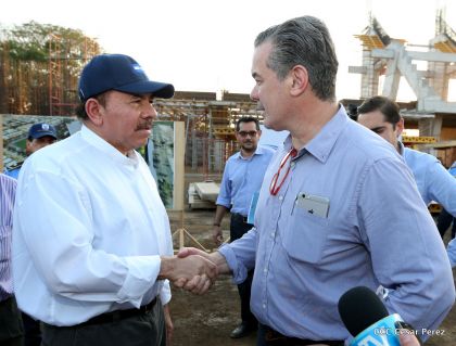 Presidente Daniel recorre obras del nuevo Estadio Nacional ”Denis Martínez" y el Polideportivo "Alexis Argüello"