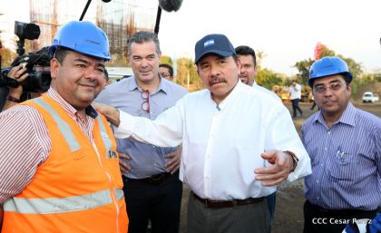 Presidente Daniel recorre obras del nuevo Estadio Nacional ”Denis Martínez" y el Polideportivo "Alexis Argüello"