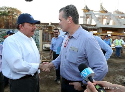 Presidente Daniel recorre obras del nuevo Estadio Nacional ”Denis Martínez" y el Polideportivo "Alexis Argüello"