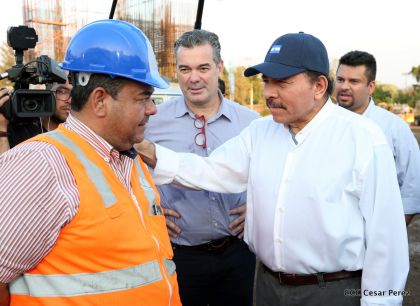 Presidente Daniel recorre obras del nuevo Estadio Nacional ”Denis Martínez" y el Polideportivo "Alexis Argüello"