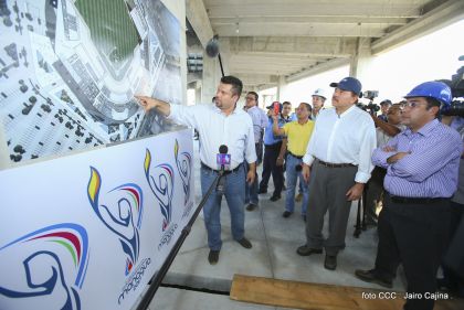 Presidente Daniel recorre obras del nuevo Estadio Nacional ”Denis Martínez" y el Polideportivo "Alexis Argüello"