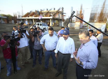 Presidente Daniel recorre obras del nuevo Estadio Nacional ”Denis Martínez" y el Polideportivo "Alexis Argüello"