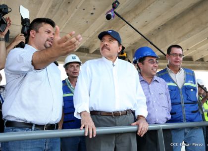 Presidente Daniel recorre obras del nuevo Estadio Nacional ”Denis Martínez" y el Polideportivo "Alexis Argüello"