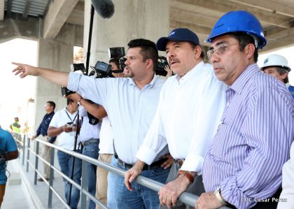 Presidente Daniel recorre obras del nuevo Estadio Nacional ”Denis Martínez" y el Polideportivo "Alexis Argüello"