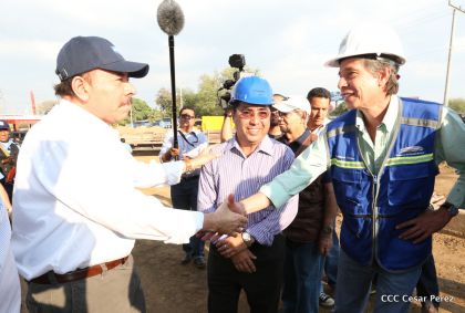 Presidente Daniel recorre obras del nuevo Estadio Nacional ”Denis Martínez" y el Polideportivo "Alexis Argüello"