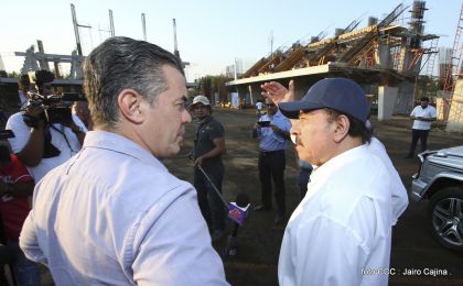 Presidente Daniel recorre obras del nuevo Estadio Nacional ”Denis Martínez" y el Polideportivo "Alexis Argüello"