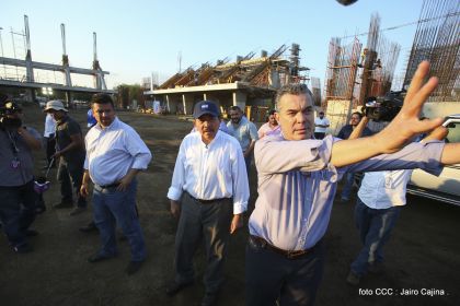 Presidente Daniel recorre obras del nuevo Estadio Nacional ”Denis Martínez" y el Polideportivo "Alexis Argüello"