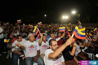 Homenaje a Hugo Chávez en Managua