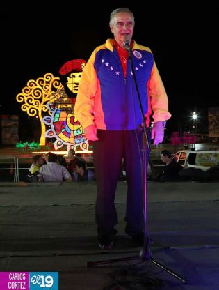 Homenaje a Hugo Chávez en Managua