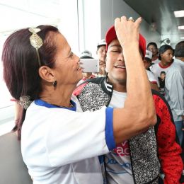  Así fue la llegada del verdadero Campeón a Nicaragua 