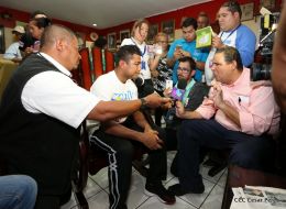  Así fue la llegada del verdadero Campeón a Nicaragua 