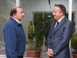 Encuentro del Presidente Daniel Ortega con el Enviado Especial del Presidente de Francia