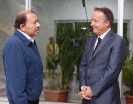 Encuentro del Presidente Daniel Ortega con el Enviado Especial del Presidente de Francia