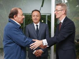 Encuentro del Presidente Daniel Ortega con el Enviado Especial del Presidente de Francia