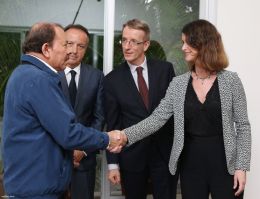 Encuentro del Presidente Daniel Ortega con el Enviado Especial del Presidente de Francia