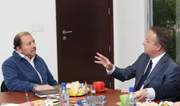 Encuentro del Presidente Daniel Ortega con el Enviado Especial del Presidente de Francia