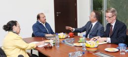Encuentro del Presidente Daniel Ortega con el Enviado Especial del Presidente de Francia