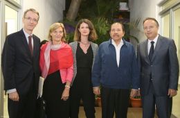 Encuentro del Presidente Daniel Ortega con el Enviado Especial del Presidente de Francia
