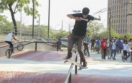 Adolescentes y jóvenes cuentan con nuevo espacio para practicar deportes extremos